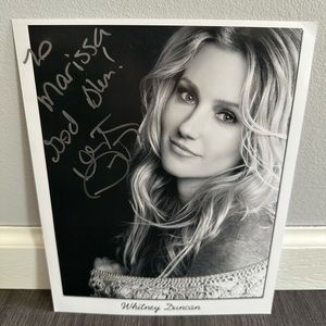 Whitney Duncan autographed poster - like new condition